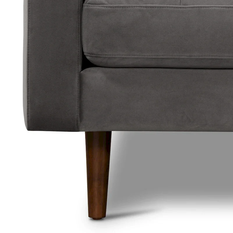 104.5 Fabric right-side sectional sofa