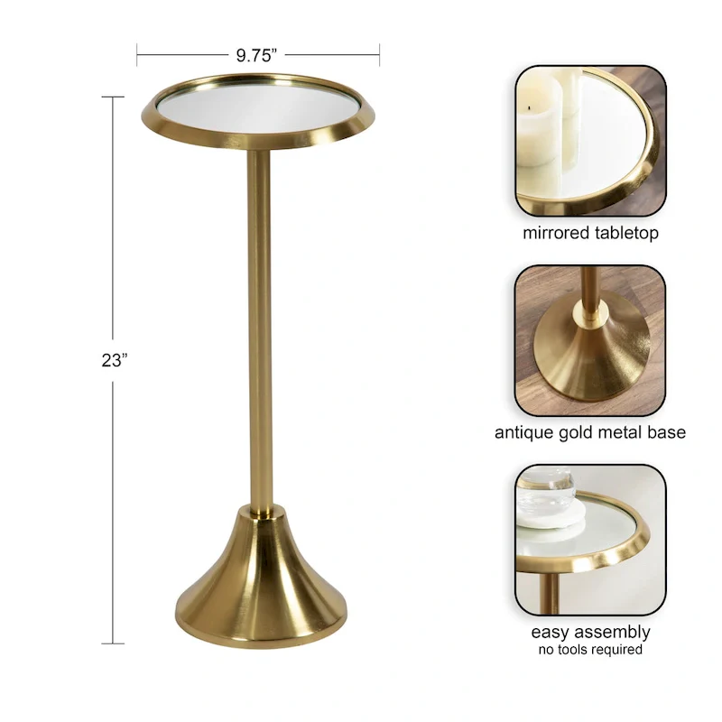 Kate and Laurel Sanzo Metal Side Table