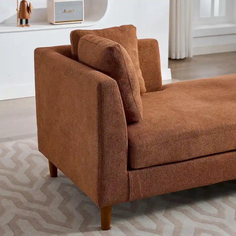 Double-Sided Upholstered Chaise Lounge - Seats 2