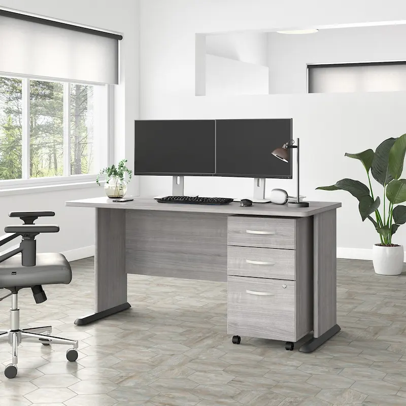 Studio A 60W Computer Desk with Drawers by Bush Business Furniture