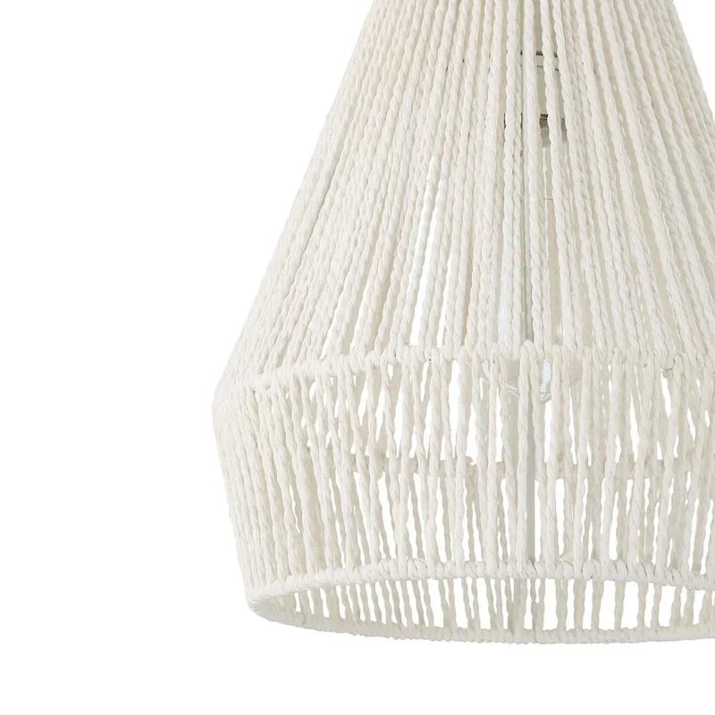 Acroma 1-light Farmhouse Coastal Rattan Kitchen Island Pendant - N/A