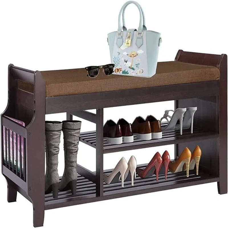 Shoe Rack Bench 2-Tier - 11.7D x 39W x 19.5H