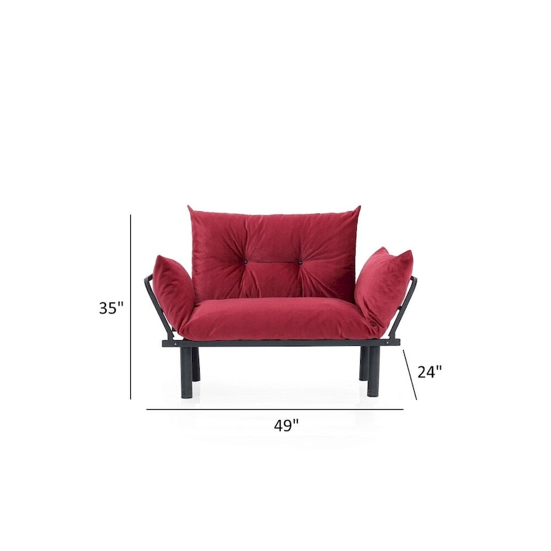 Sona Futon Love Seat ,Frame collapsible