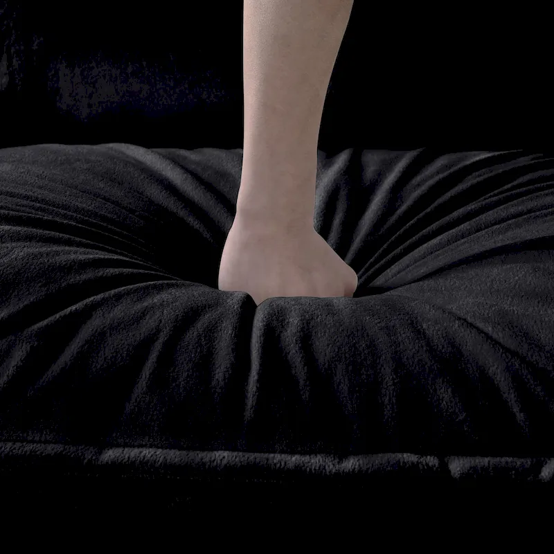 2-Piece 75.59  Chenille Cloud Loveseat Sofa Set with Deep Seat and 4 Pillows