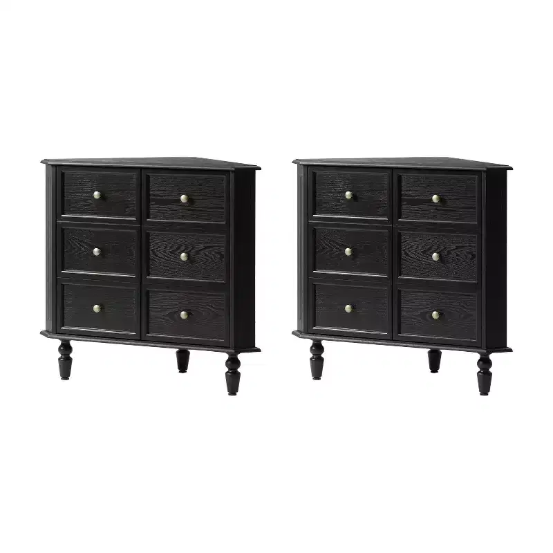 Roland 30 H 2-Door Corner Cabinet with Spindle Legs Set of 2|ARTFUL LIVING DESIGNS