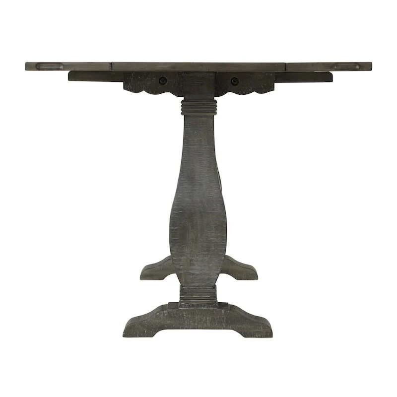 60 Solid Wood Pedestal Flip-top Sofa Console Table