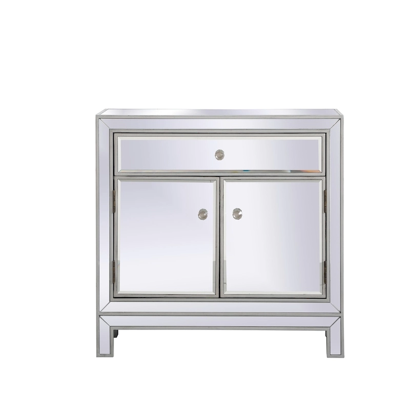29 in. Antique Mirrored Cabinet