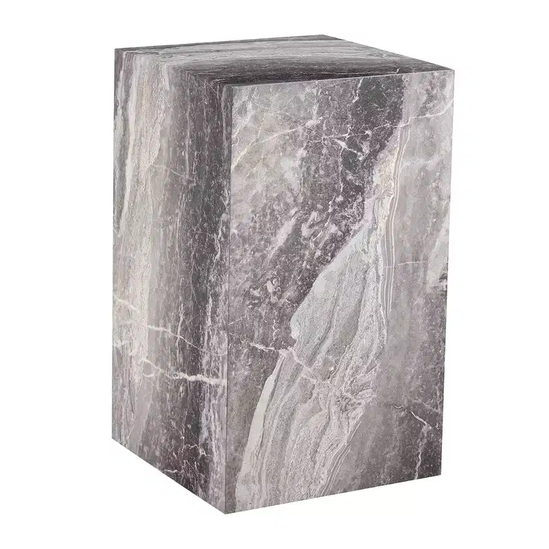 Marble square coffee table, modern sofa or bedside table, living room/bedroom