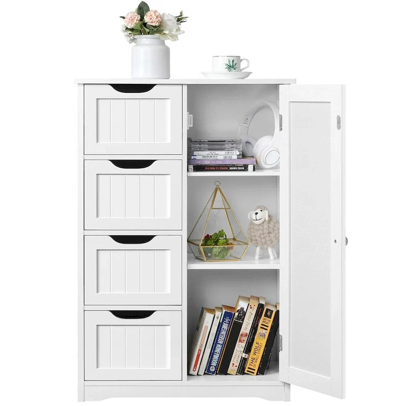 4-Tier Wooden Storage Cabinet 22