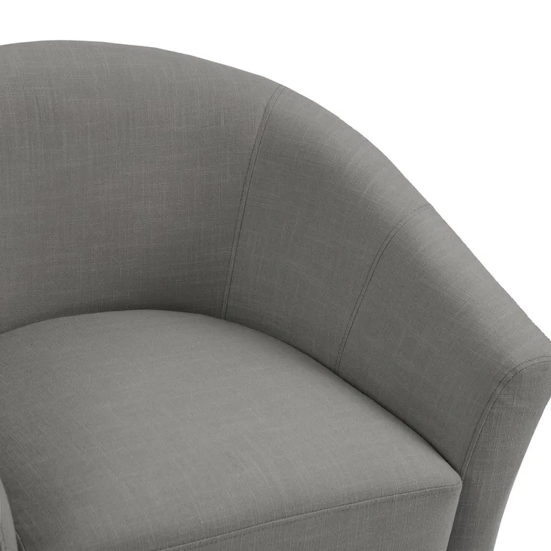 Linen Barrel Accent Chairs - Beige/Blue/Grey/Khaki/Light Grey, Modern Design