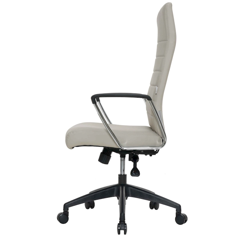 LeisureMod Hilton Modern High Back Leather Conference Office Chair