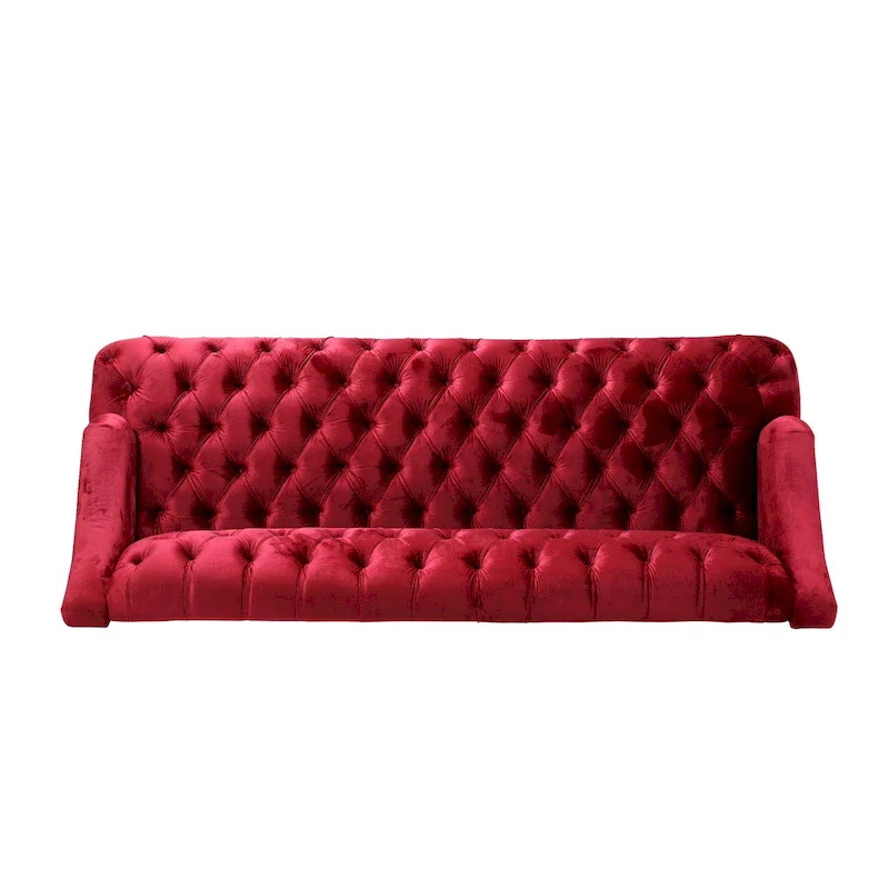 Adelia Modern Glam Tufted Velvet Sofa by Christopher Knight Home
