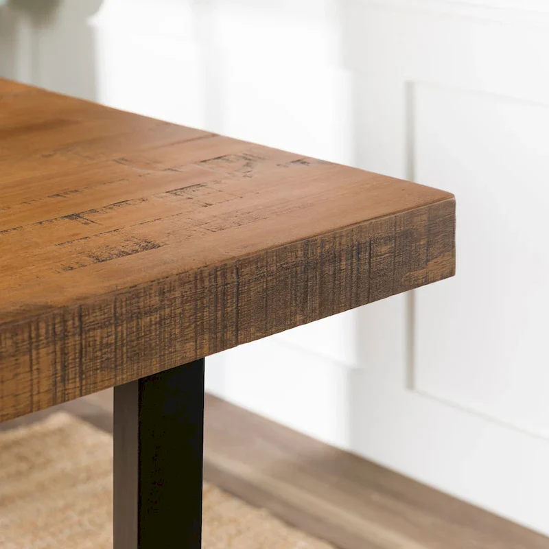 Distressed Pine Wood Dining Table 72