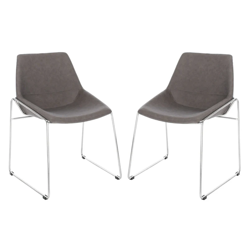 SAFAVIEH Oliva Mid Century Dining Chair (Set of 2) - 25 x 24 x 33.3 - 25 x 24 x 33.3 - 25Wx24Dx33H