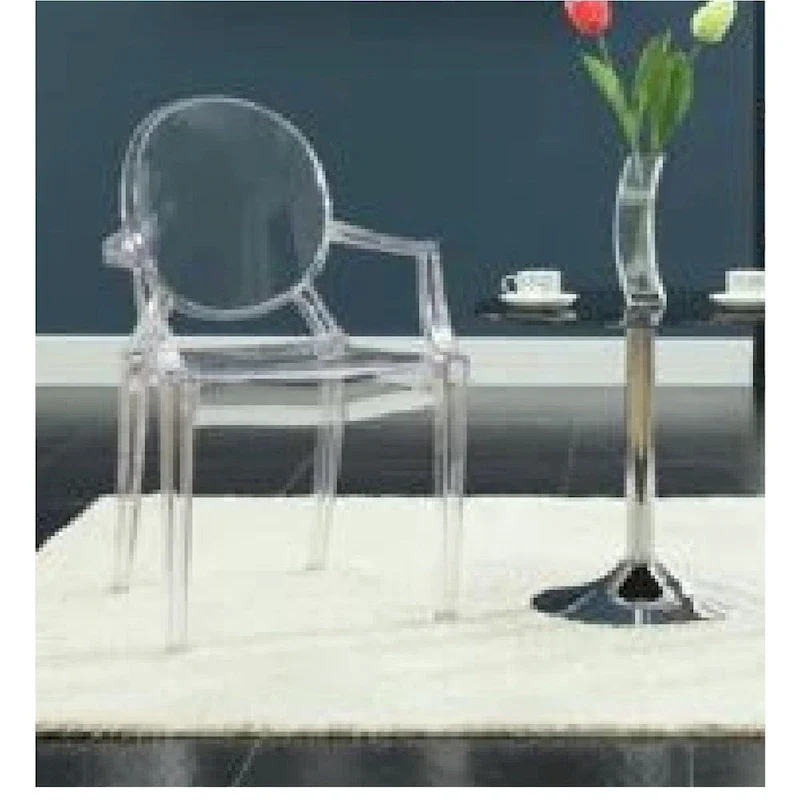 Clear acrylic transparent Chair with Arm