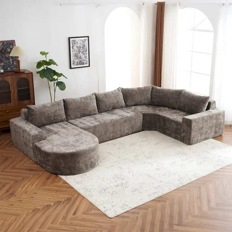 Modular Sectional Sofa Living Room Floor Couch Chaise Lounge