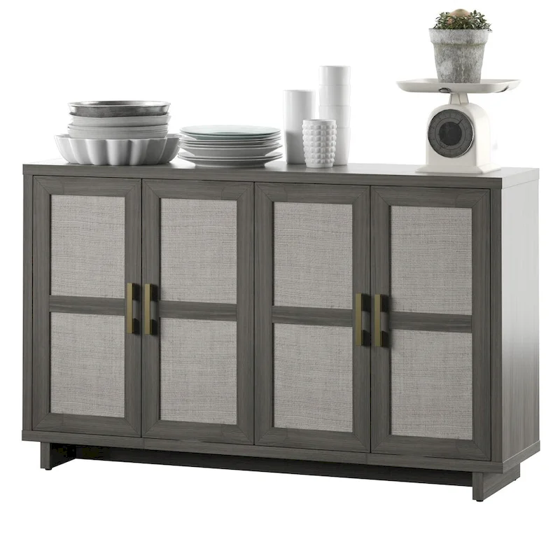 Coastal Sideboard with Linen Inspired Accents