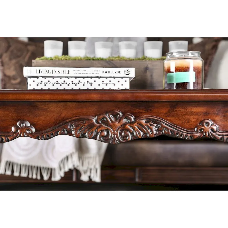 Rity Traditional Cherry 48-inch Wood 3-Piece Accent Table Set by Furniture of America