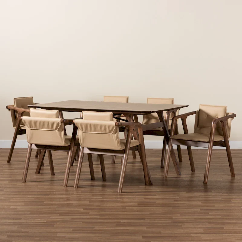 Mid-Century Modern 7-Piece Dining Set