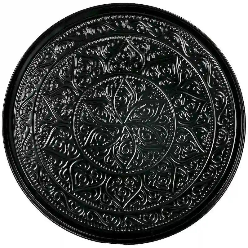 Black Round Coffee Table 24