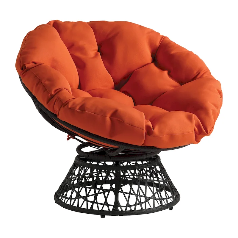 The Curated Nomad Avoca Woven Wicker Papasan Chair