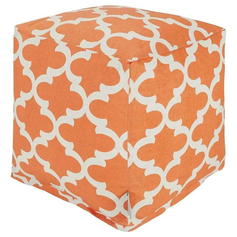Majestic Home Goods Trellis Pattern Indoor/ Outdoor Pouf Ottoman