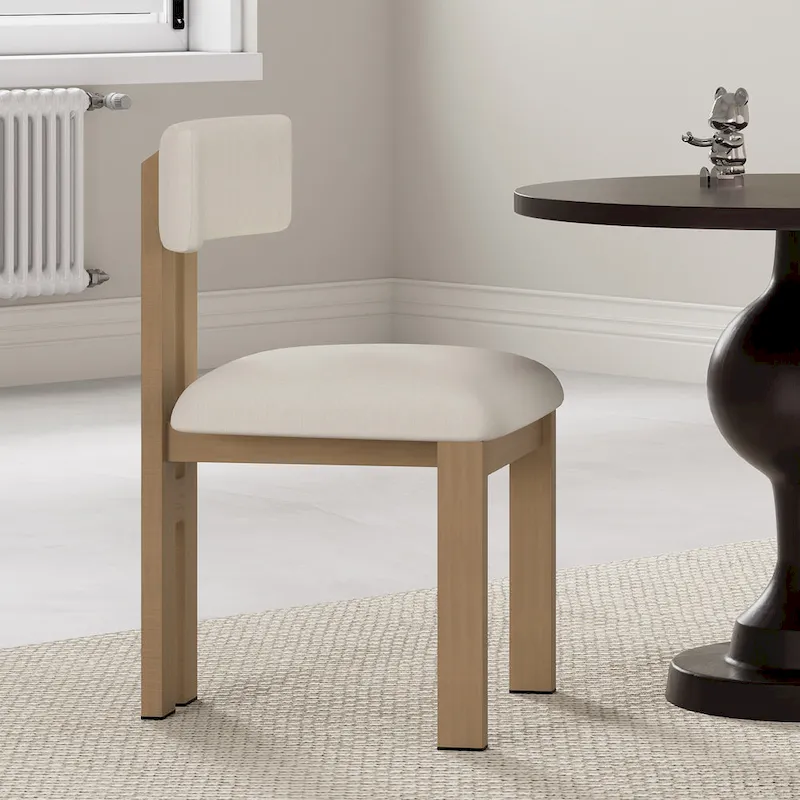 Astura Upholstered Dining Chairs, Iron Frame, Set of 2 by Christopher Knight Home