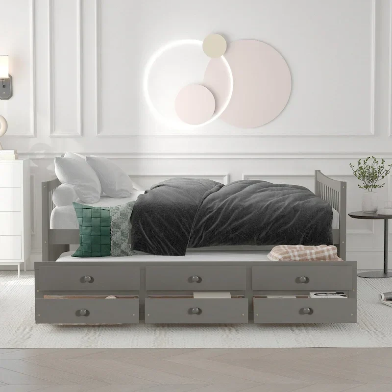 Full size Daybed with Twin size Trundle and Drawers
