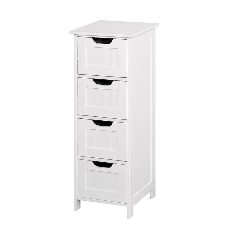 4-Drawer Slim Bathroom Storage Cabinet