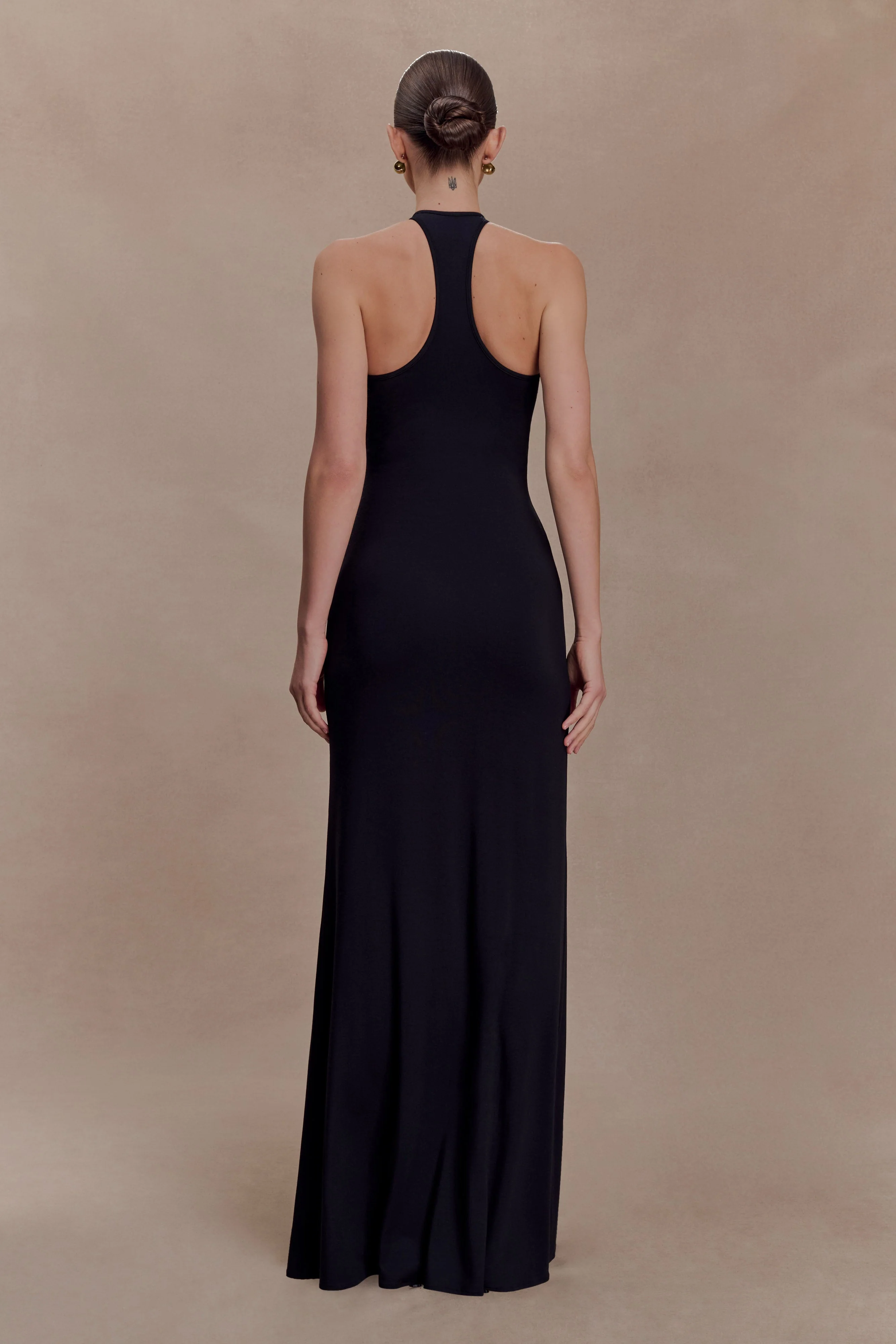 Ramona Modal Maxi Dress With Hardware - Black