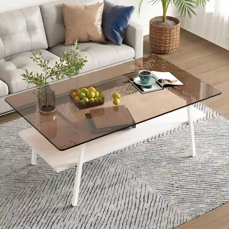 38.58  Rectangle Coffee Table with Modern Design