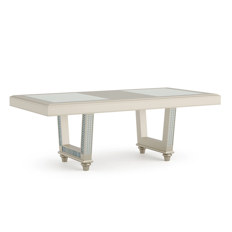 Medlee Glam Grey Wood 7-Piece Dining Table Set by Furniture of America