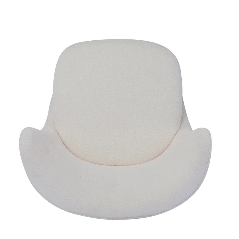 Camille Modern Upholstered Armless Accent Chair with Plush Seating and Solid Wood Frame