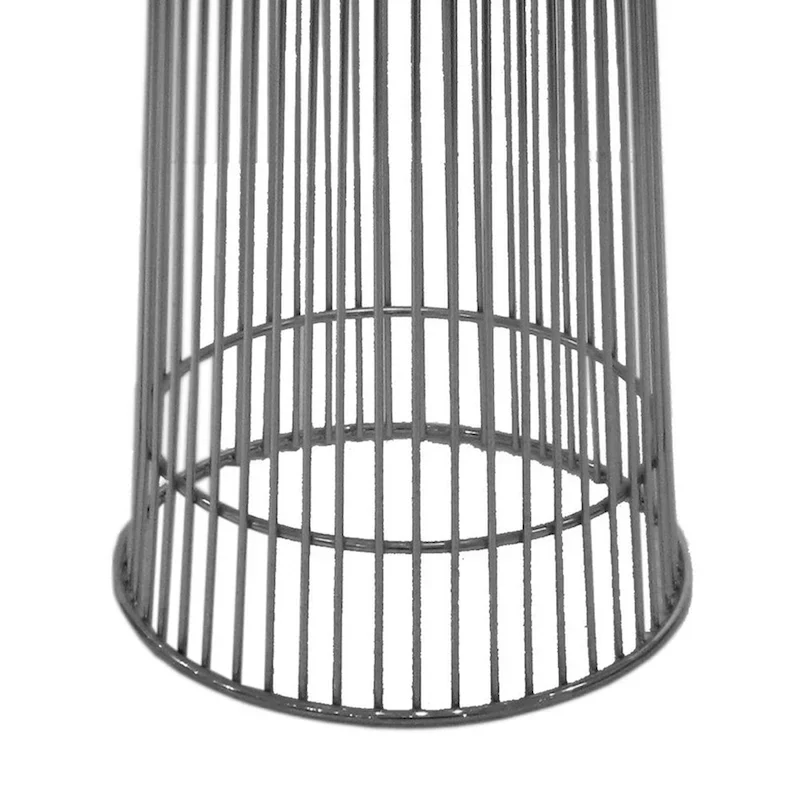 40 Inch Dining Table, Round Tempered Glass Top, Open Padestal Base