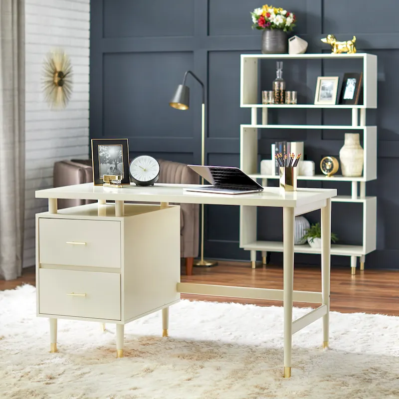 Simple Living Margo 2-drawer Mid-Century Modern Desk