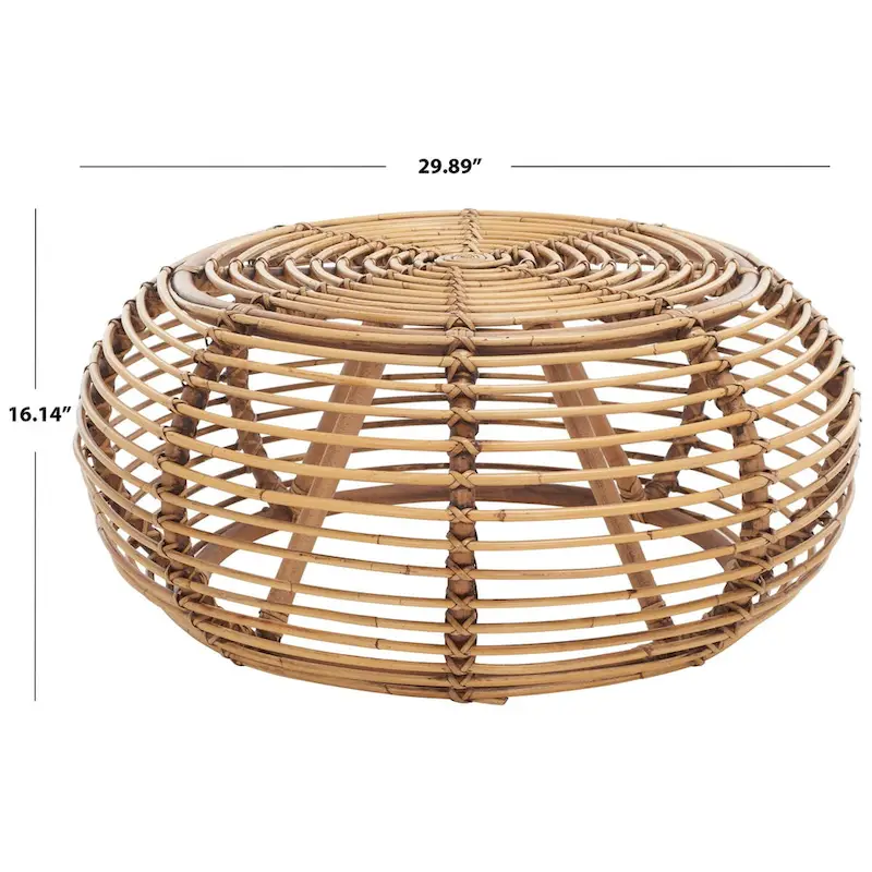 SAFAVIEH Lockie Round Coffee Table - 30 W x 30 D x 16 H - 30Wx30Dx16H