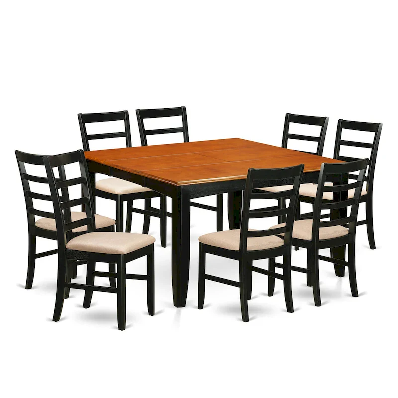 Dining Table with Butterfly Leaf and Dining Chairs