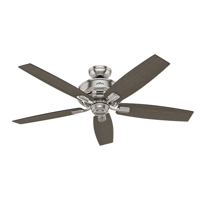Hunter Fan Bennett Brushed Nickel/ Grey Oak 52-inch Ceiling Fan