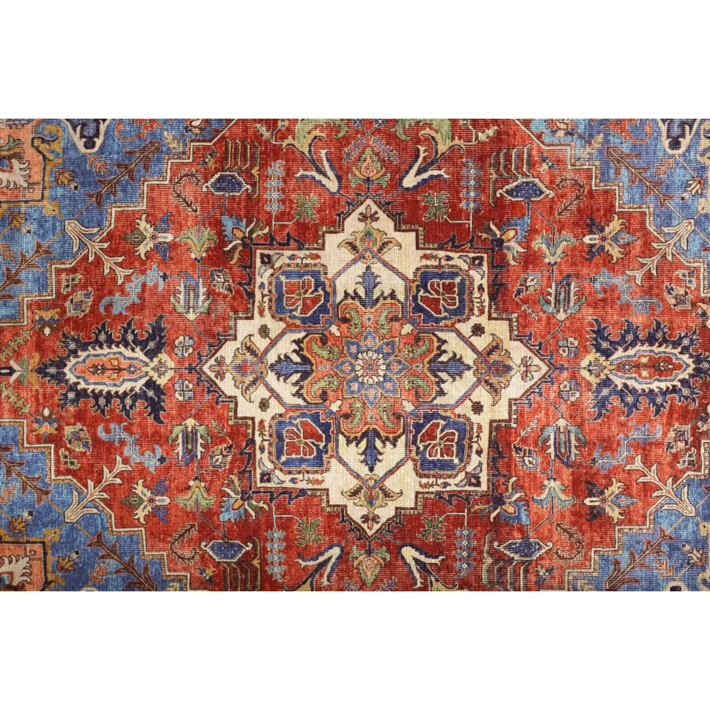 Percy Blue Rust Rug