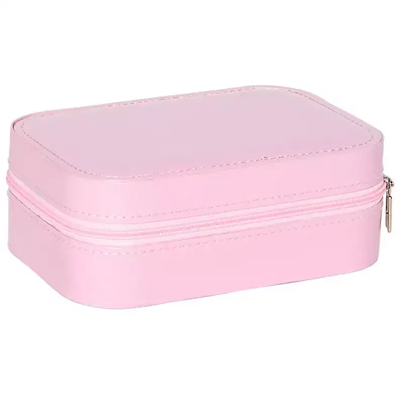 The Lakeside Collection Travel Cosmetic and Makeup Case with LED Mirror -