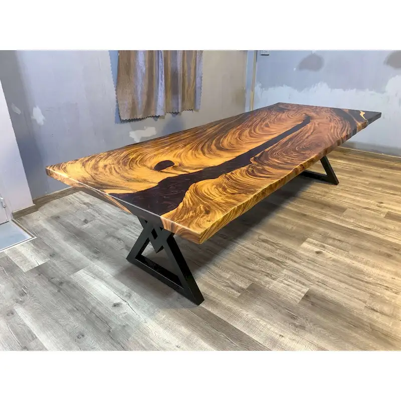 Sundaland 118 Large Slap Live Edge Dining Table