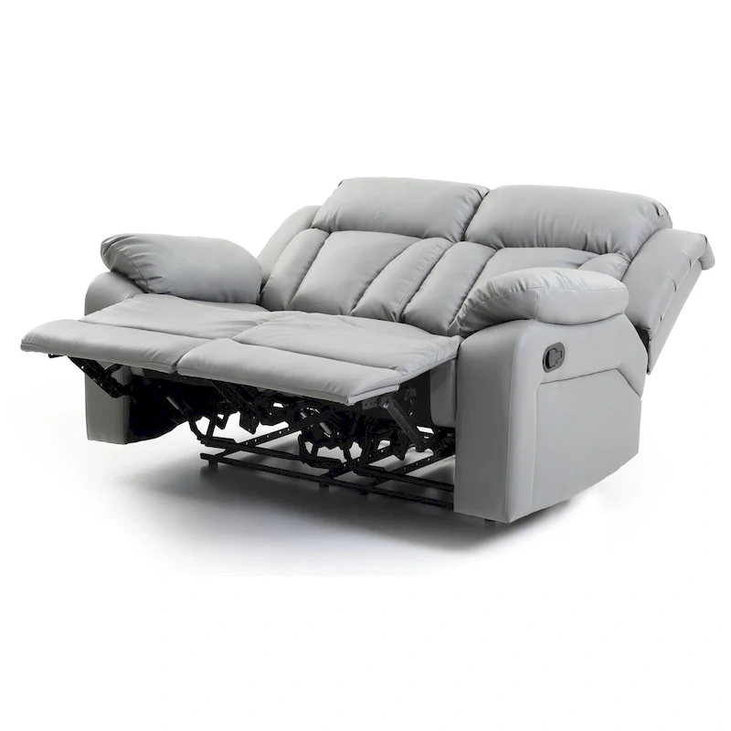 Daria Faux Leather Reclining Loveseat