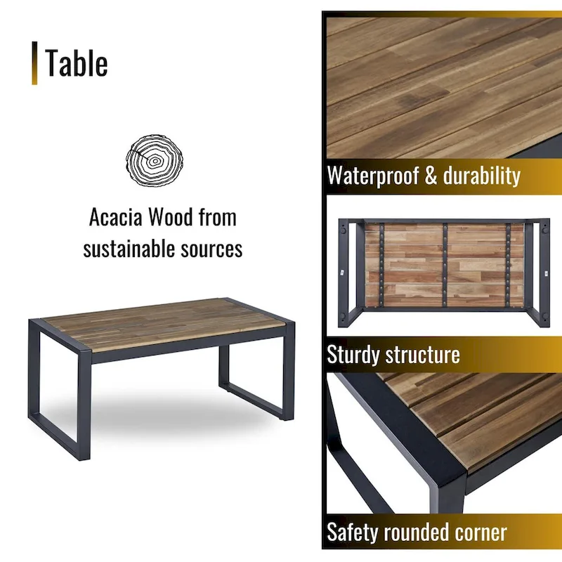 WW 4-Piece Patio Furniture Set