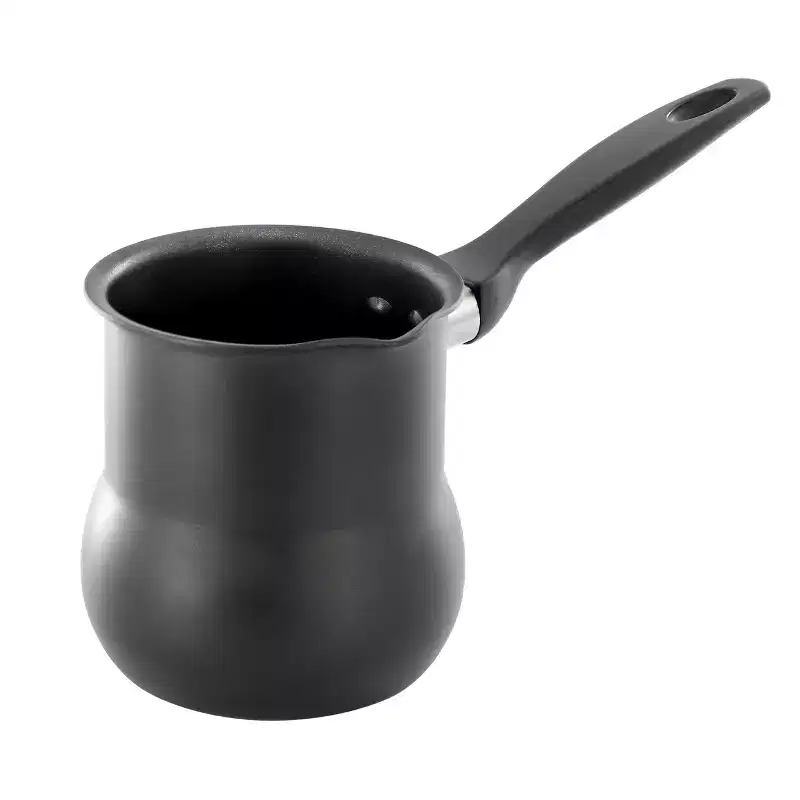 Better Chef Aluminum Nonstick Turkish Coffee Warmer in Black with Cool Touch Handle