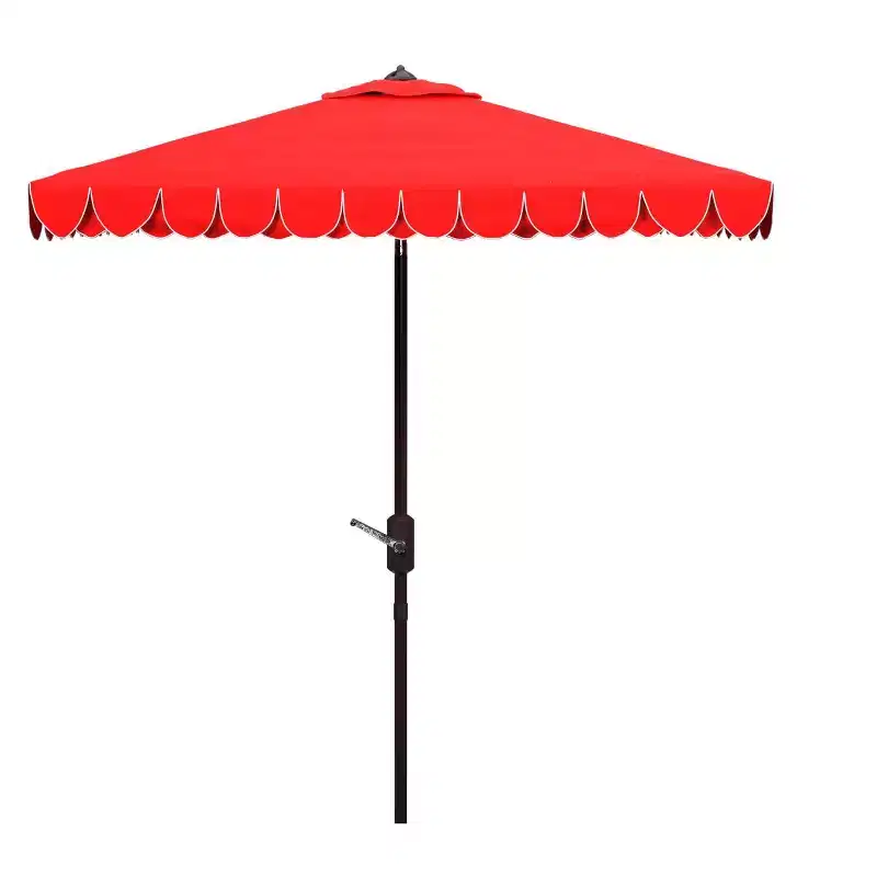 Elegant Valance 7.5 Ft Square Umbrella - PAT8406 - Safavieh