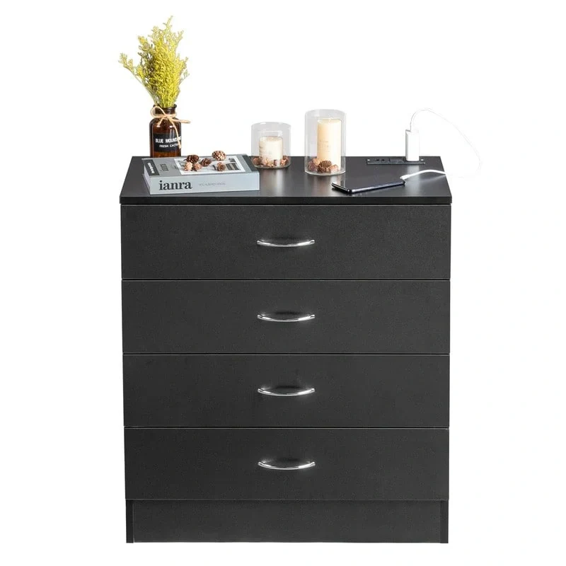 4-Drawer Dresser with USB Charging Station