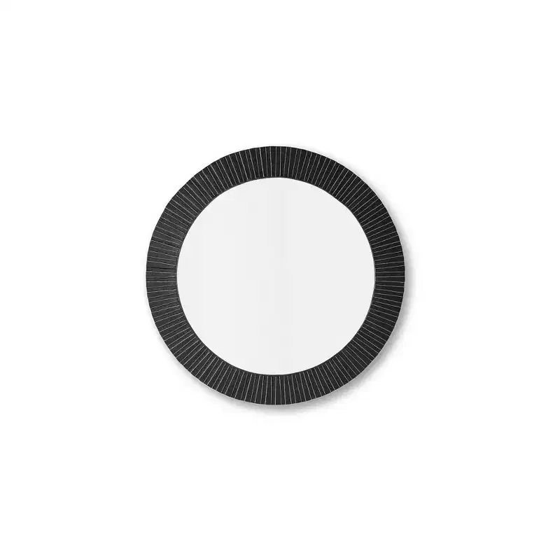 Signature Design by Ashley Ozias Wall Accent Mirror, Black Cast Aluminum Frame