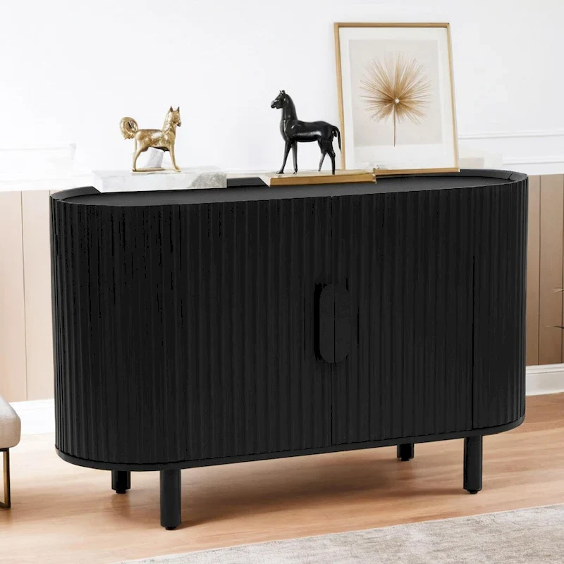 Light Luxury Sideboard with Adjustable Shelves and Large Storage Space
