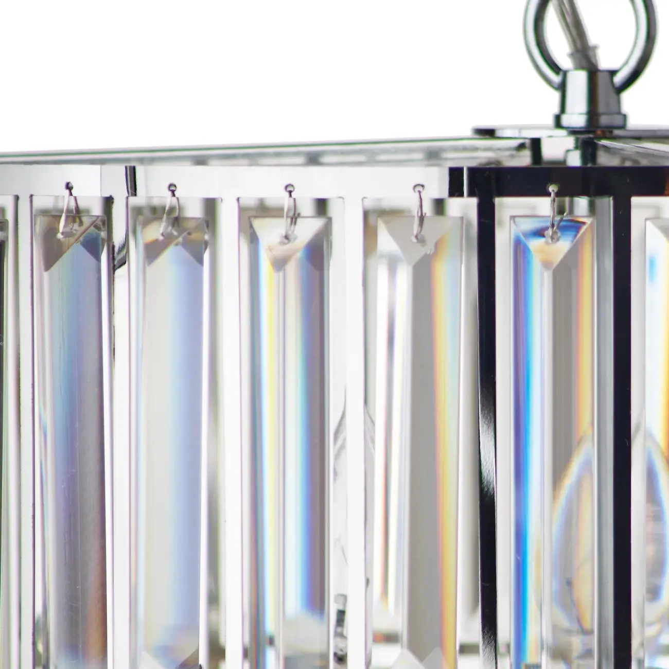 Modern Drum Crystal Glass Pendant Light