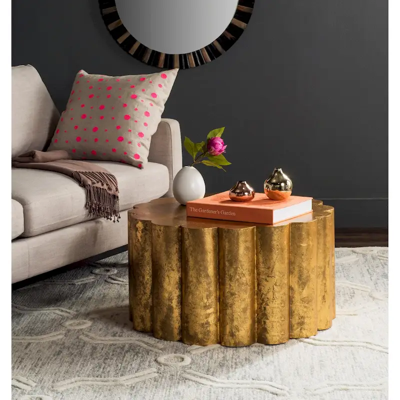 Gold Drum Coffee Table - 28